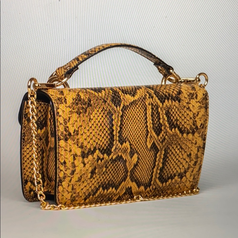 Paolo Bentini Python Handbag Made In Italy - Picture 3 of 5